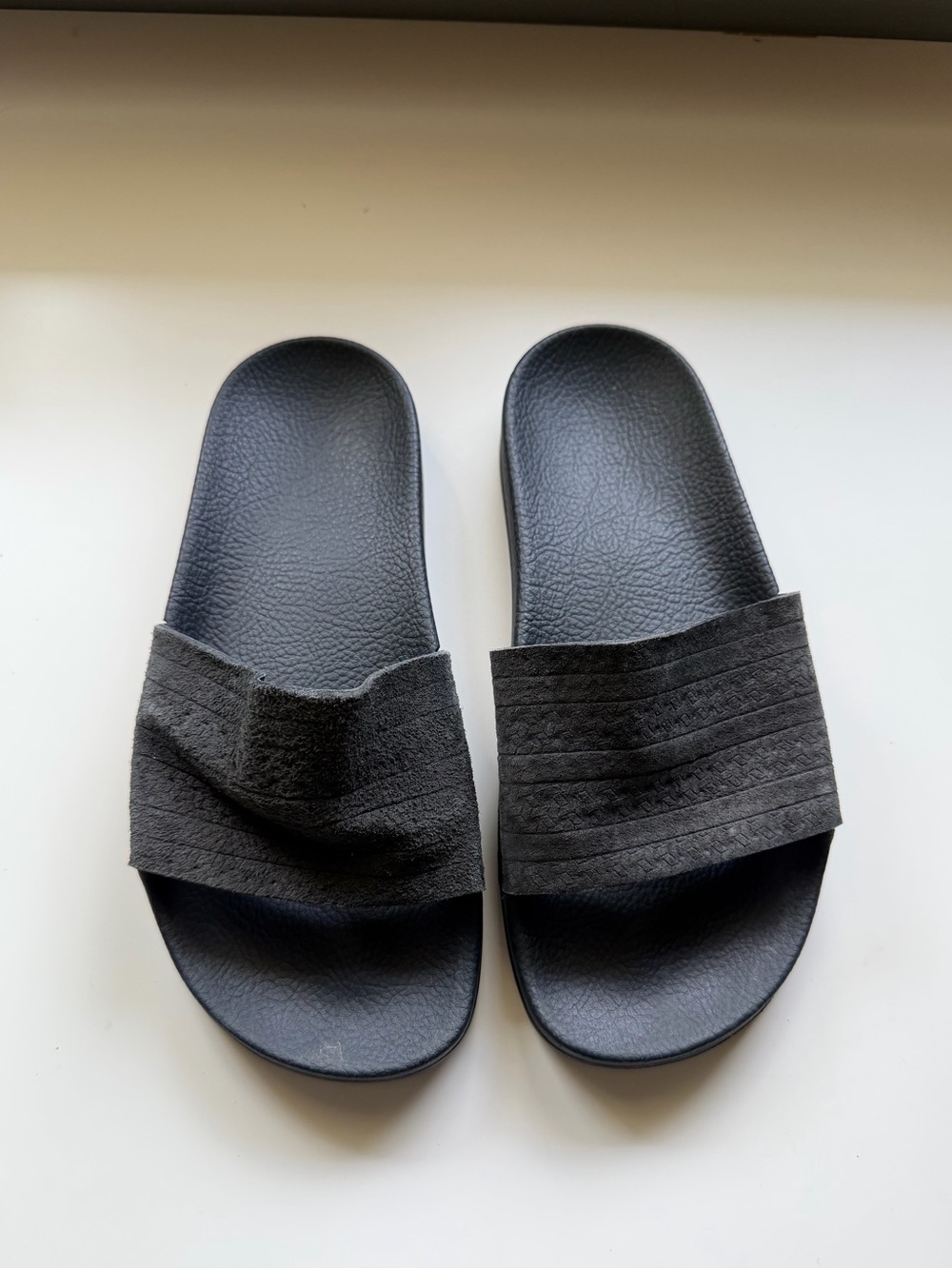 Black Adidas Slides